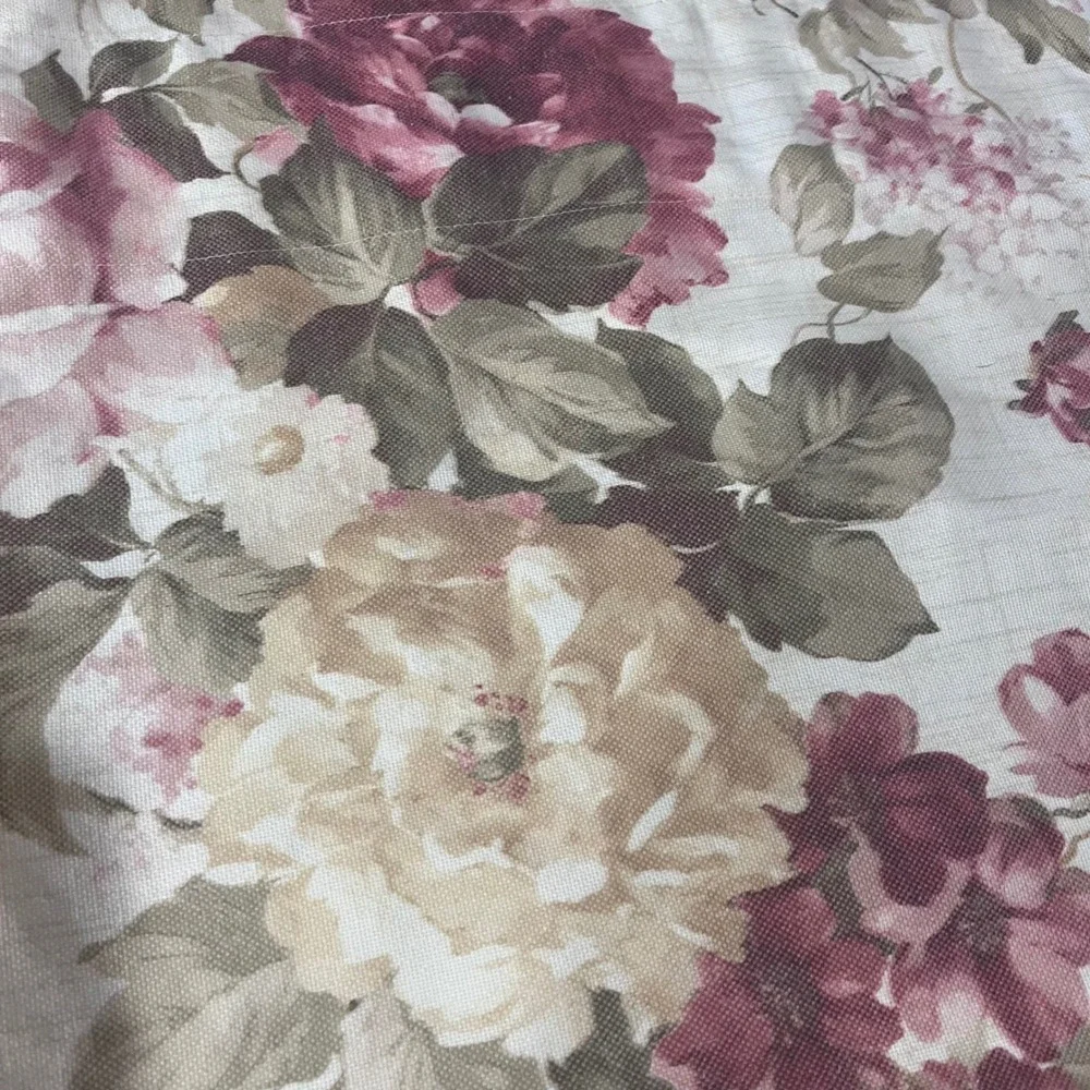 Vtg JCPenney Home‎ Floral Rose Window Valance 80x18 Cottagecore Shabby Chic Trim